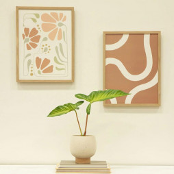 Ceramic serving bowl teal blue peacock series