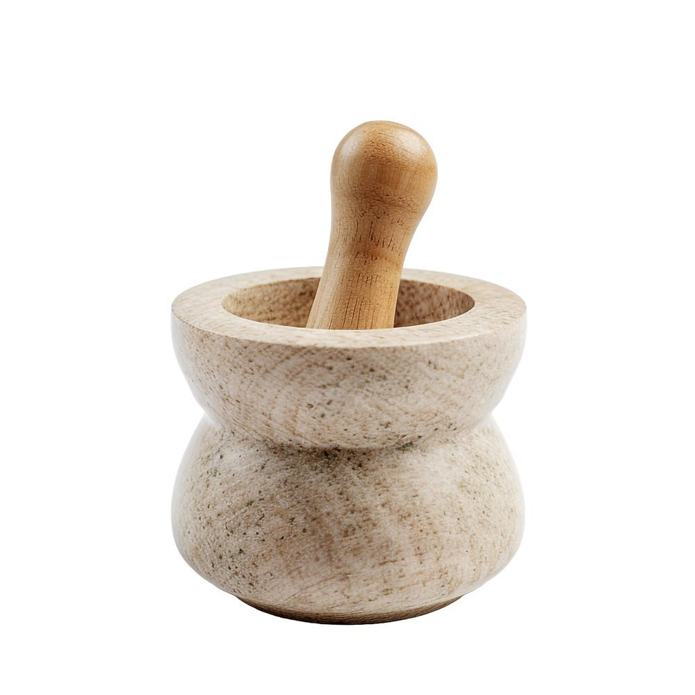 marble garlic mortar stone natural jade pot