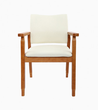 Mid Century Modern Side Chair with Wood Legs