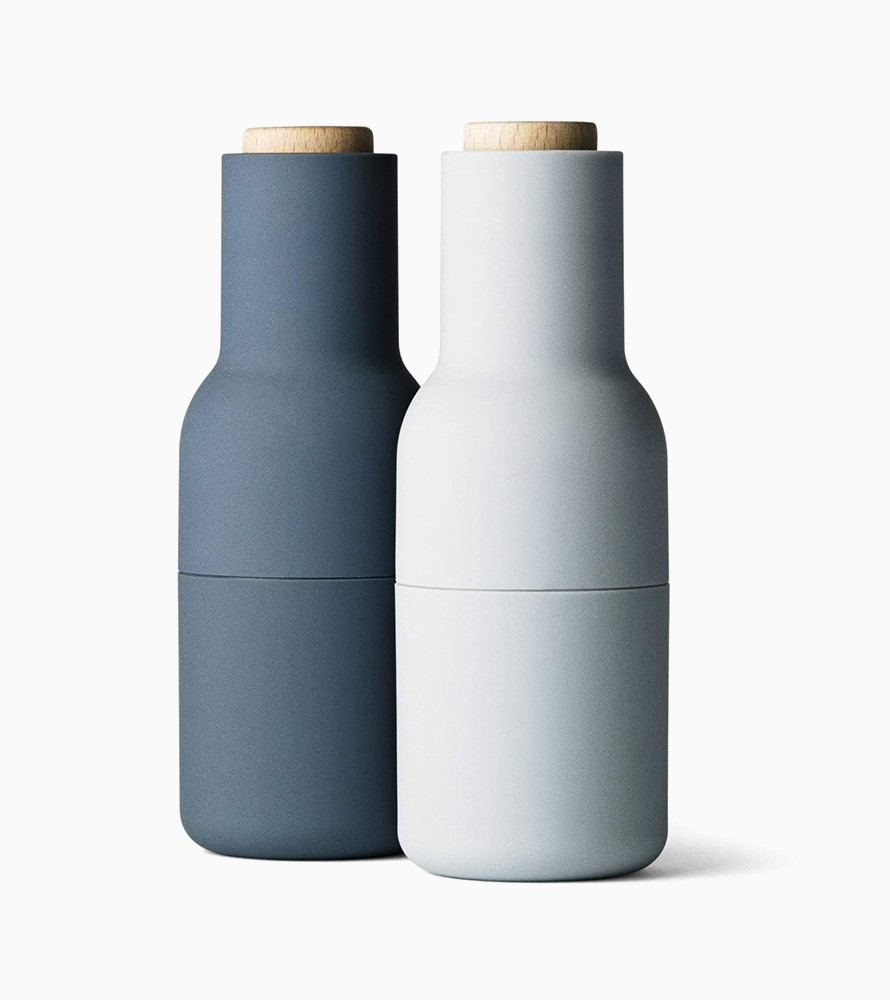 Bottle grinder mill set of 2 spice with solid handle