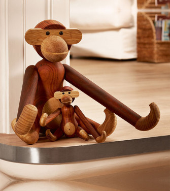 Monkey small oak & smoked oak medium teak