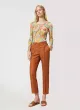 Women Slim Fit White Lycra Blend Trousers
