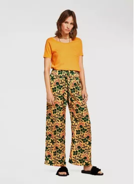Women Flared Viscose Rayon Trousers
