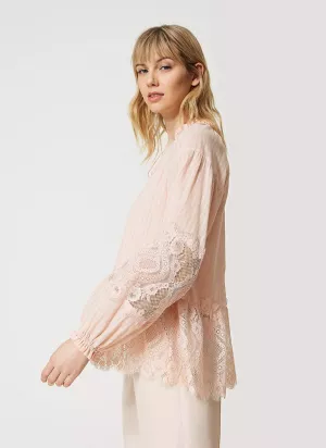 Women's Casual Flared Sleeves Chiffon Top