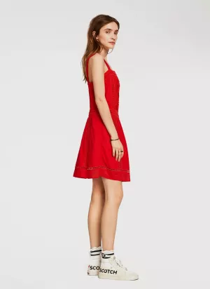 Scotch & Soda Broderie Mini Dress Lace
