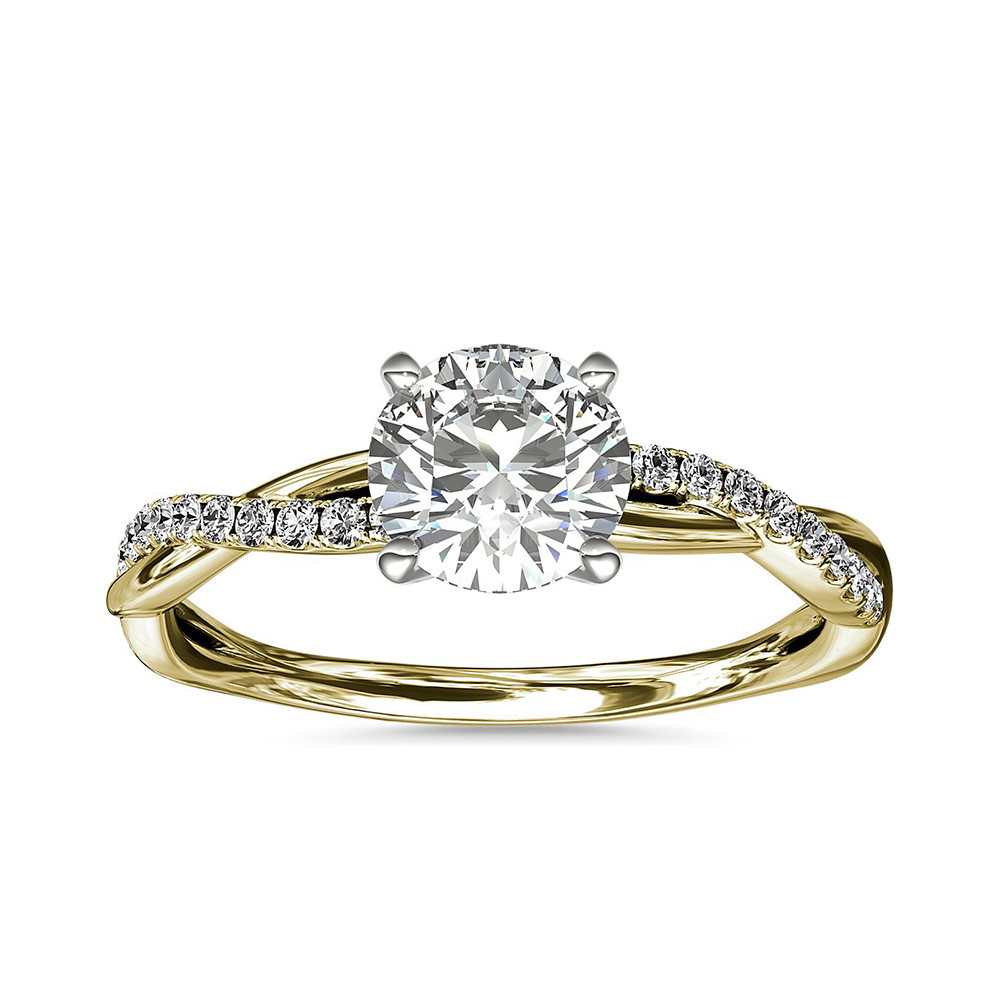 Cushion Twisted Diamond Ring Cushion Twisted Diamond Ring