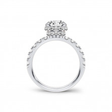 White Gold Prong Set Stone Ring