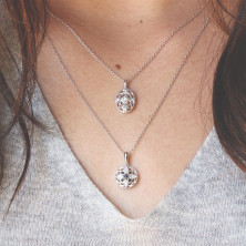 Vintage Inspired Silver Blue Necklaces