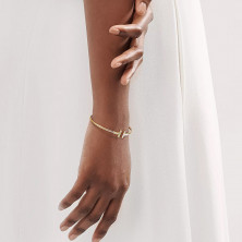 Double T Letter Adjustable Bracelet