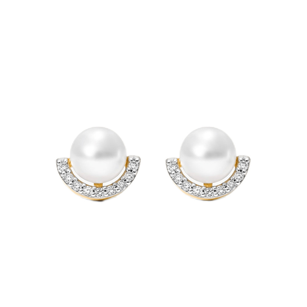 Half Moon Pearl Earring Half Moon Pearl Earring