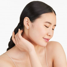 Half Moon Pearl Earring