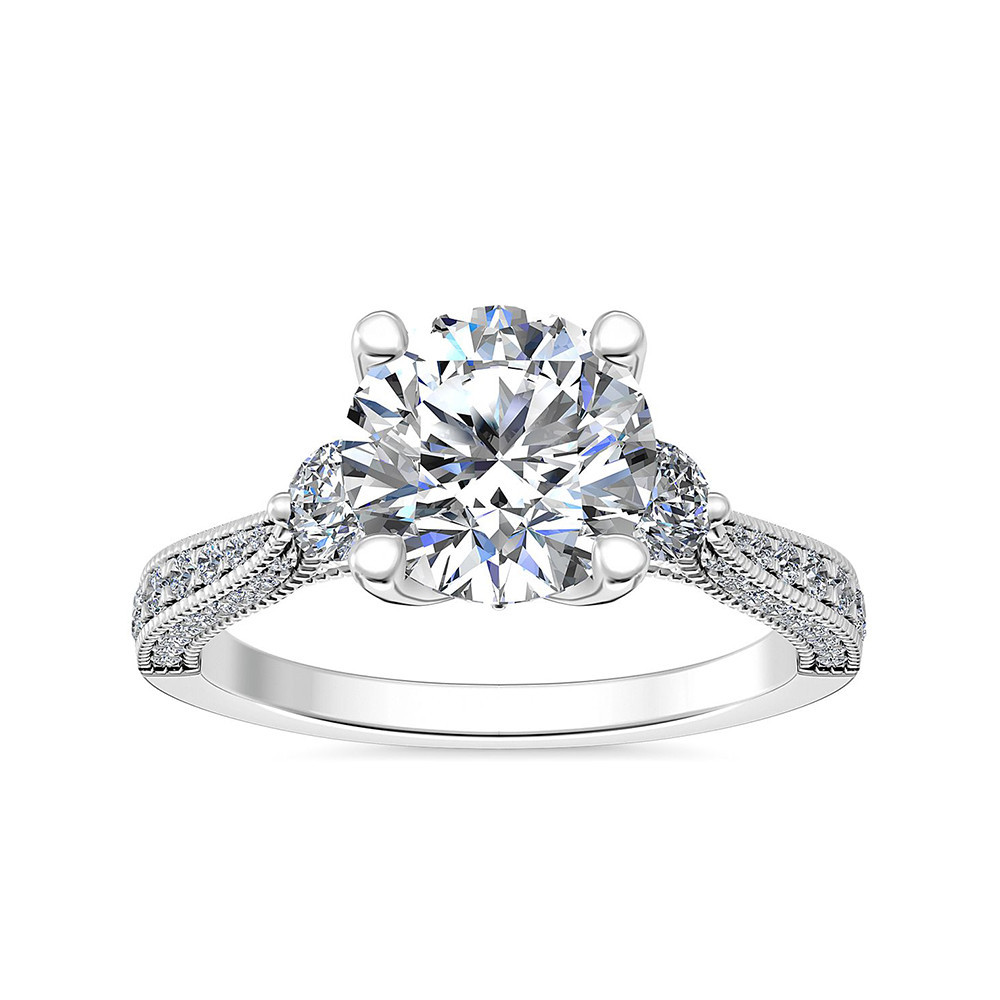 Milgrain Diamond Engagement Ring Milgrain Diamond Engagement Ring