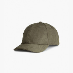Imitation suede cap