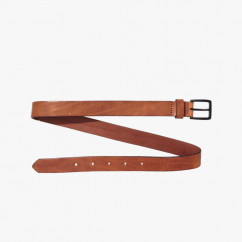Narrow leather belt