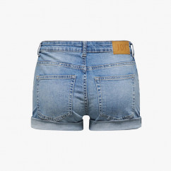 Washed Denim Shorts