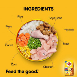 Pedigree Chicken & Vegetables Adult Dry Dog Food