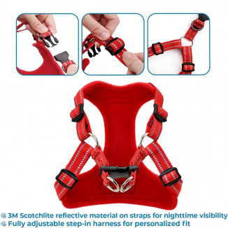 voyager step-in air dog harness - all weather mesh step
