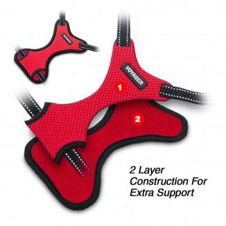 voyager step-in air dog harness - all weather mesh step