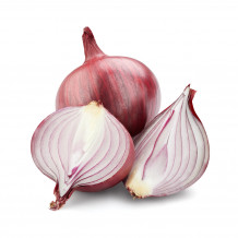 Red Or Purple Organic Onions Isolated