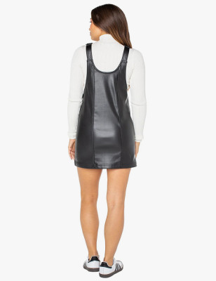 Vegan Leather Mini Dress