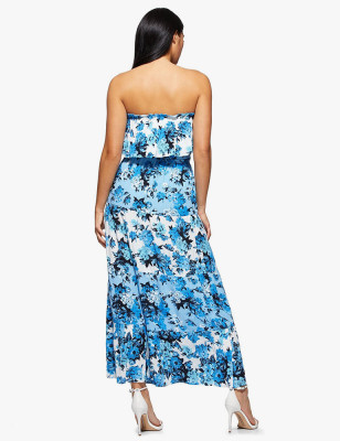 Tiered Strapless Maxi Dress