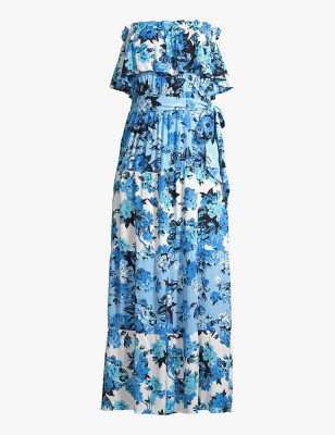 Tiered Strapless Maxi Dress