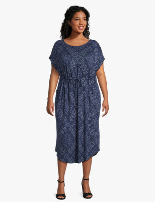 Printed Sleeve Dress