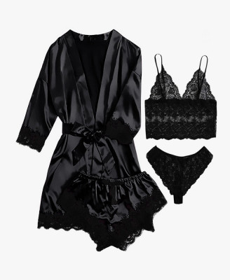 Satin Top & Shorts Set
