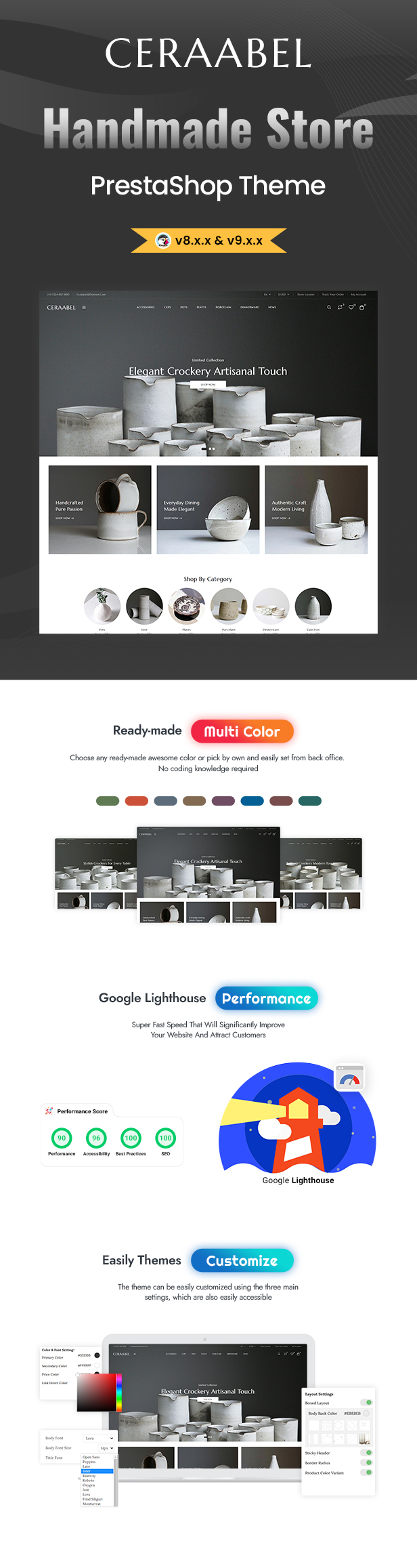 Ceraabel - Handmade, Ceramics and Pottery Shop Prestashop Theme - 1