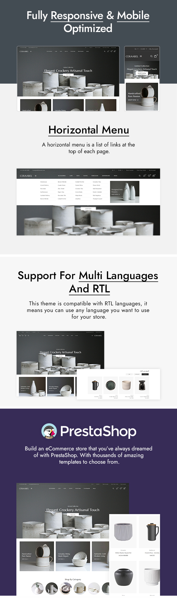 Ceraabel - Handmade, Ceramics and Pottery Shop Prestashop Theme - 2