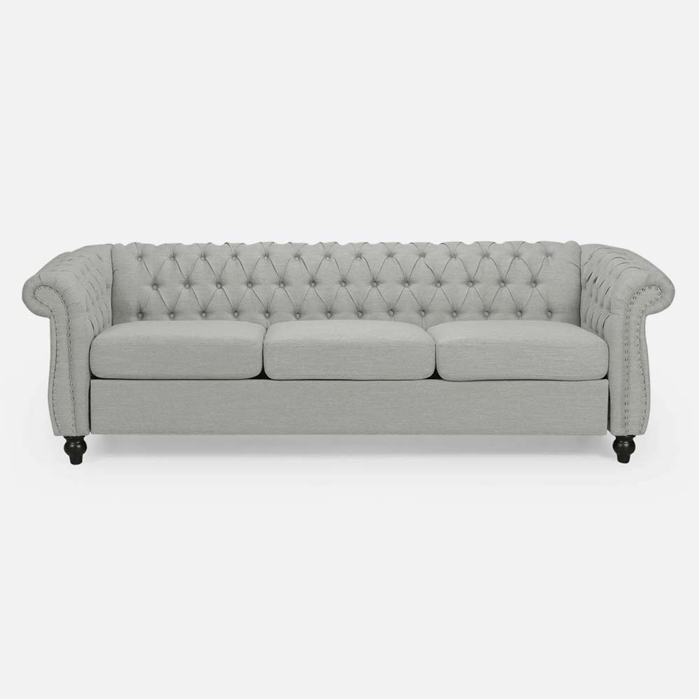 Tufted Chesterfield 3 Seater Sofa - Image 3