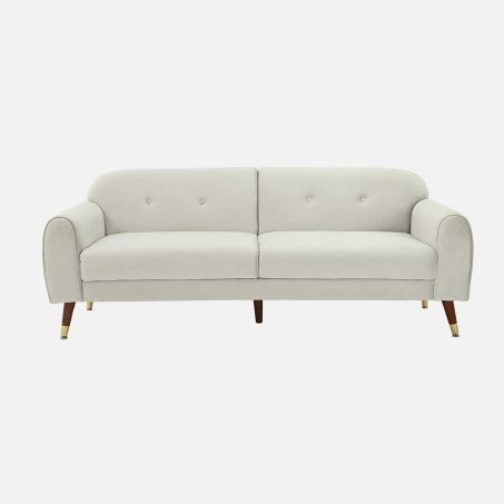 Velvet Gold Loveseat Sofa