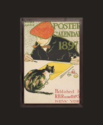 Artist and Cat Drawing